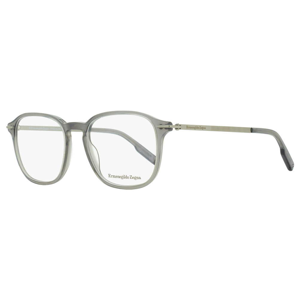 Zegna Soft Square Eyeglasses EZ5229 020 Transparent Gray 52mm